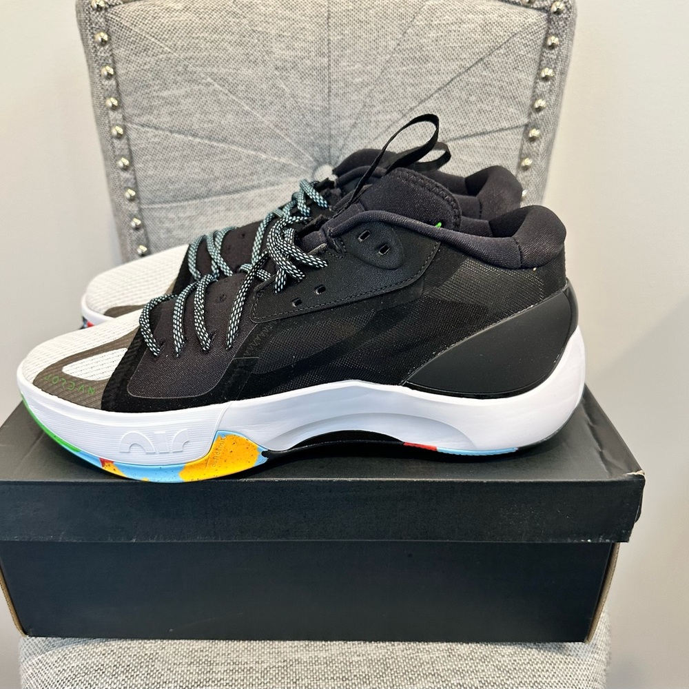 Air Jordan Men’s Zoom Separate Black Multicolor DH0249-030 Sneakers, Size 11.5